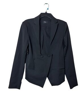 Nasty Gal Black Women's Square Front Blazer Jacket NWT Size L